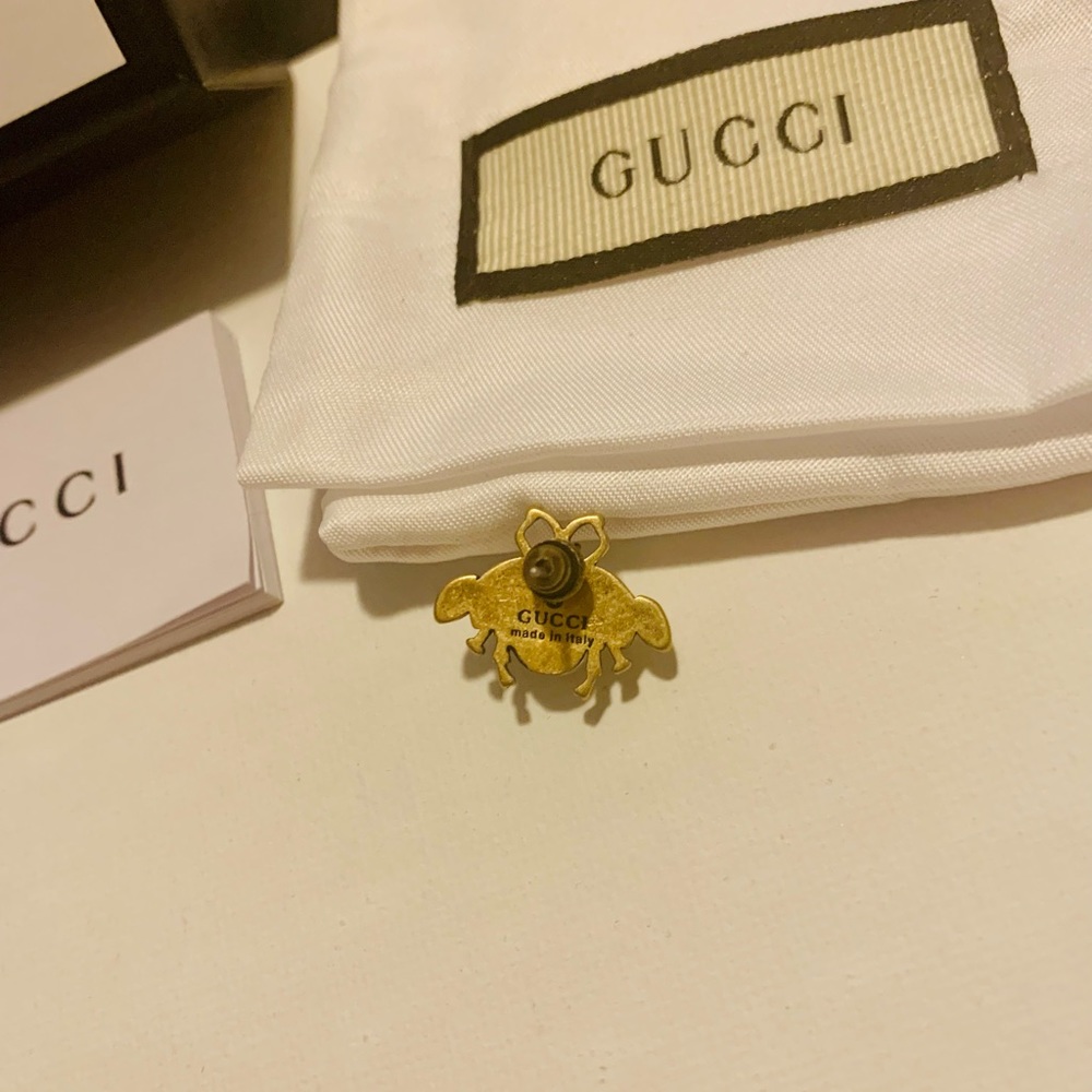 Gucci Bee earrings / Stud with crystals - Picture 8 of 8